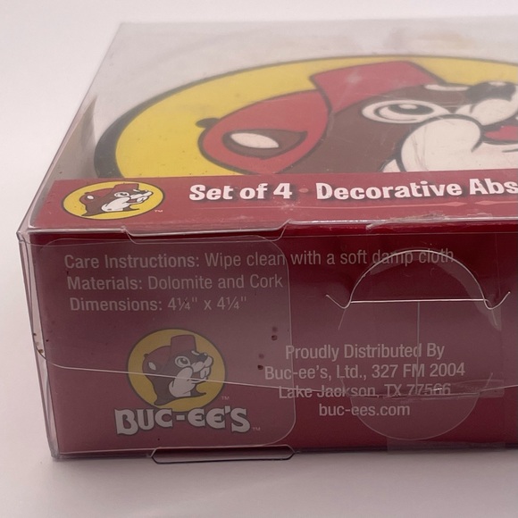 Buc-cees 4 Piece Coaster Set - Picture 3 of 3